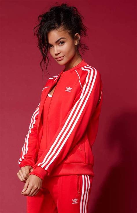 adidas spezial red woman|women red adidas tracksuit.